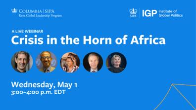 A panel discussed "Crisis in the Horn of Africa."