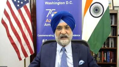 portrait of Taranjit Singh Sandhu, India’s Ambassador to the US,