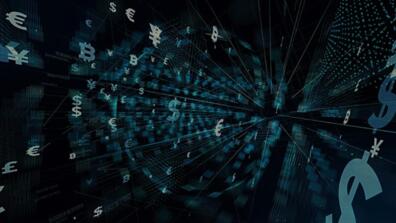 background with money symbols and numbers