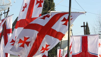 Georgia flag. Photo by Creative Commons. 