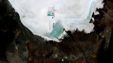 Lithium mine in Bolivia. Photo by Creative Commons. 