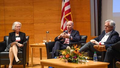 L-R: Patricia Mosser, Ari Redbord, Chris Feeney