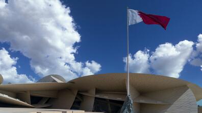 Qatar flag. Photo by Creative Commons. 