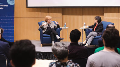 Ambassador Deborah Lipstadt discusses antisemitism and the harm it causes democracy with Professor Ester Fuchs.