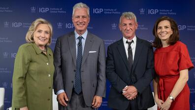 Secretary Hillary Rodham Clinton, Ambassador Robert O’Brien, Sean Penn, Dean Keren Yarhi-Milo