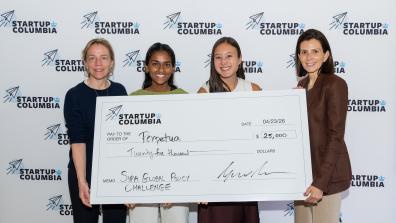 The first-place prize of $25,000 was awarded to Perpetua