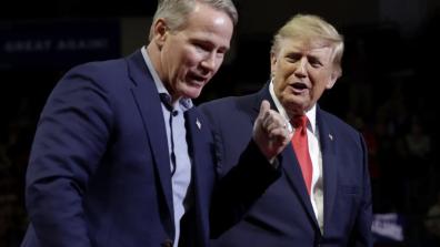 Donald Trump and US Sen. Jon Husted (R-OH) 