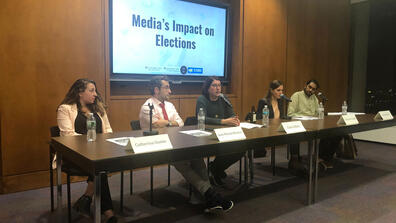 A panel of practitioners discussed “Media’s Impact on Elections.”