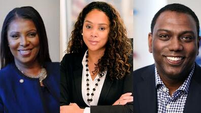 Letitia James, Marilyn Moseby, Basil Smikle