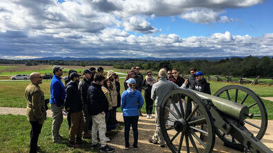 ISP students visited Gettysburg Battlefield.