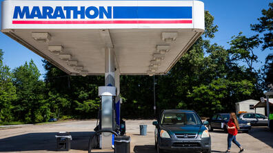 Image of a gas station