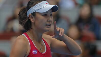 Image of the Chinese tennis player Peng Shuai