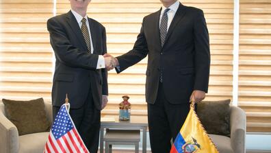 Michael J. Fitzpatrick MIA '85 at the U.S. Embassy in Ecuador
