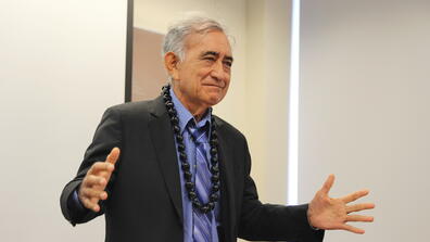Oscar Temaru, former president of French Polynesia