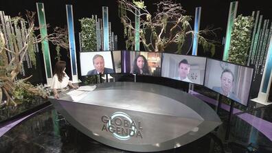 An image from the discussion program "Global Agenda," which the news is about