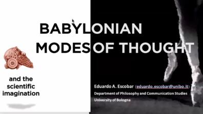 Poster of the event "Babylonian Modes of Thought and the Scientific Imagination"