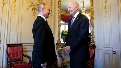 Joe Biden and Vladimir Putin