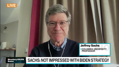 A screenshot from the interview with Jeffrey Sachs