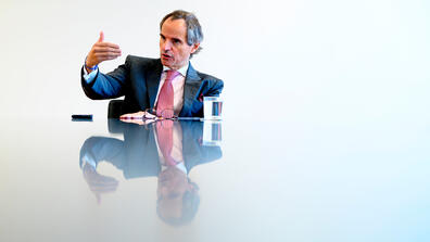 Rafael Grossi, the new director-general of the International Atomic Energy Agency, on Sept. 20