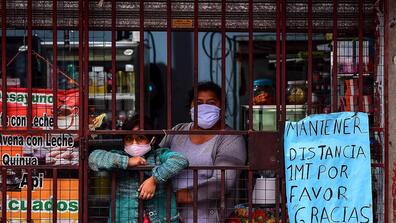 Store front in Latin America