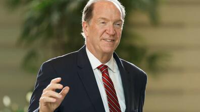 portrait of World Bank chief David Malpass