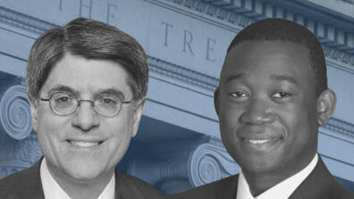 Deputy Treasury Secretary Wally Adeyemo and Former Treasury Secretary Jack Lew
