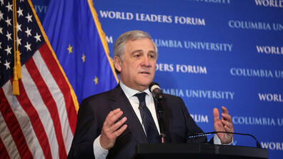 Antonio Tajani, president of the European Parliament, said the United States and Europe must better defend their shared values.