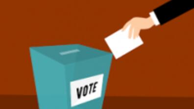 an illustration of a ballot box