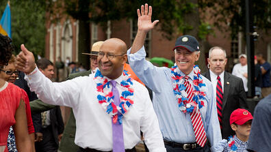 Joe Biden and Michael Nutter