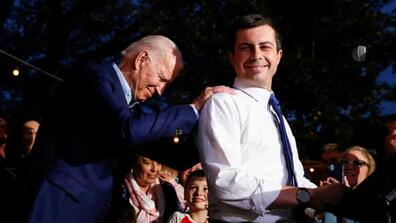 Joe Biden and Pete Buttigieg