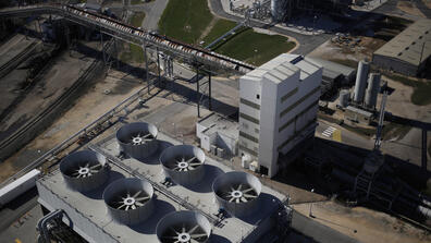 Equipment installed as part of the Petra Nova Carbon Capture Project in Thompsons, Texas in 2017.