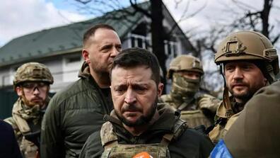 Image of Ukrainian President Volodymyr Zelenskyy