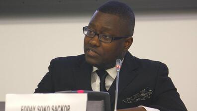 Foday Soko Sackor graduated from SIPA in 2012.