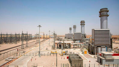 an electric power plant in Iraq