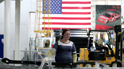 a worker in a factory