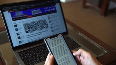 image of online taliban propaganda 