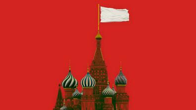 image of the kremlin on red background