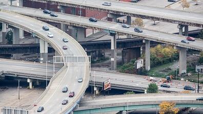busy overlapping highways 