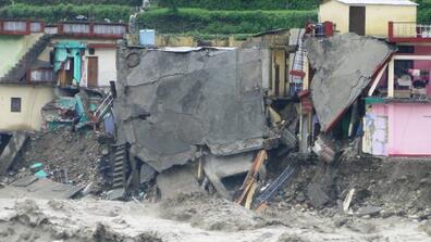 homes destroyed by a flood