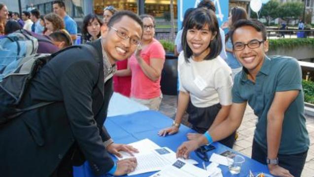 A picture of students at the Student Associations Festival