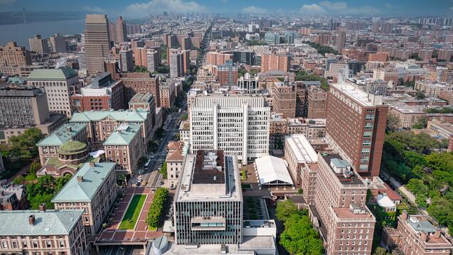 Aerial view of Columbia and IAB