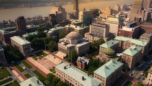 Aerial View of Columbia University