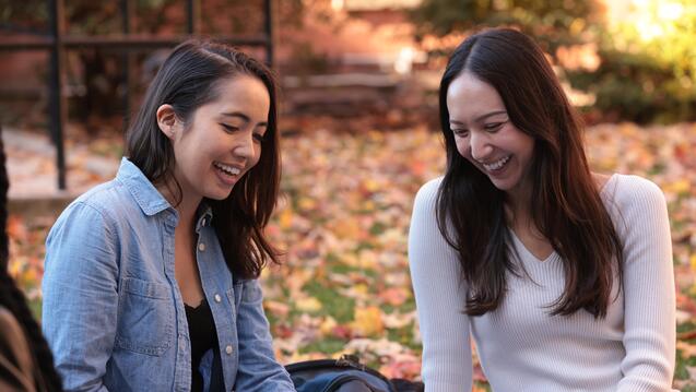 Fall – students on campus