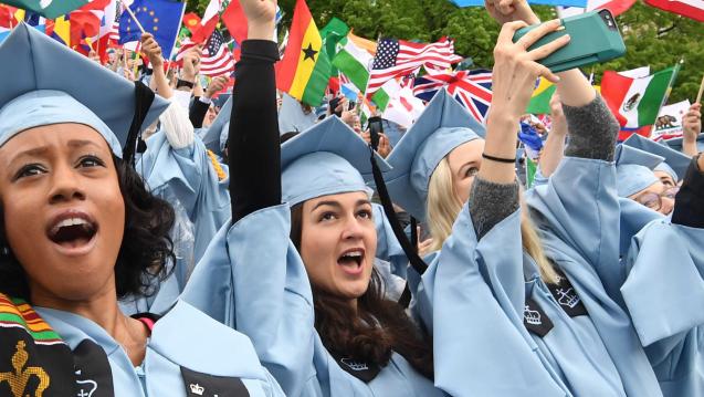 SIPA Students at Commencement