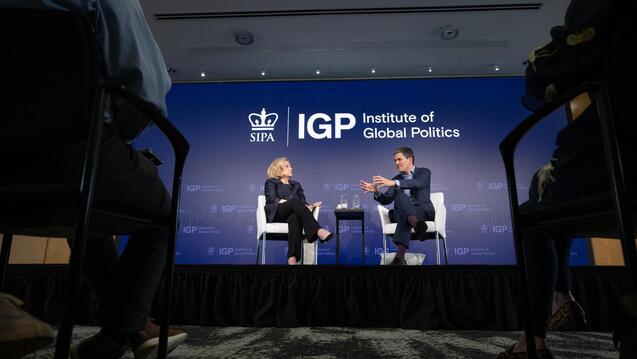 Secretary Hillary Rodham Clinton spoke with IRC president David Miliband on November 9.