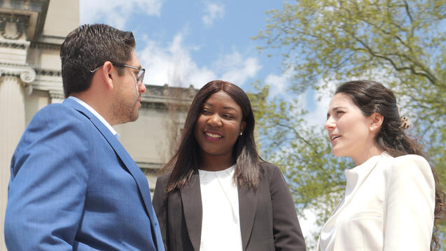 Students at Columbia Campus
