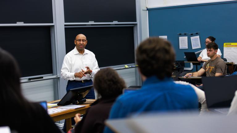 Michael A. Nutter teaching Columbia SIPA Students