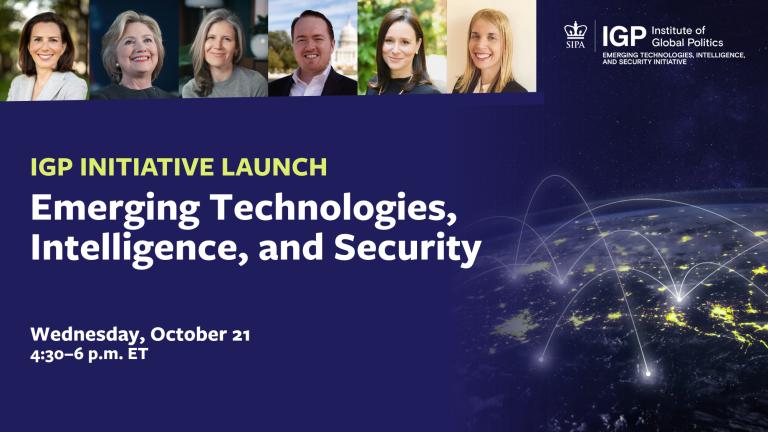 Emerging Technologies Initiative Panel Discussion on Wednesday, October 21