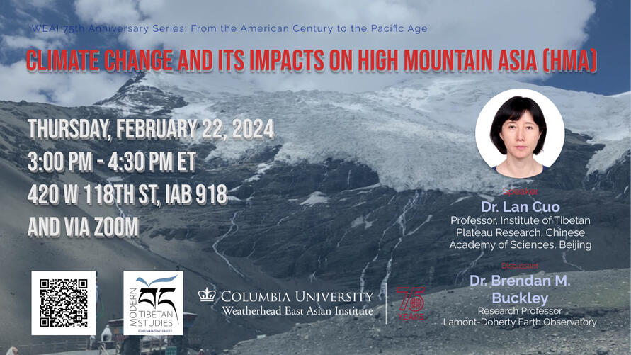 Climate Change and its Impacts on High Mountain Asia (HMA) | Columbia SIPA