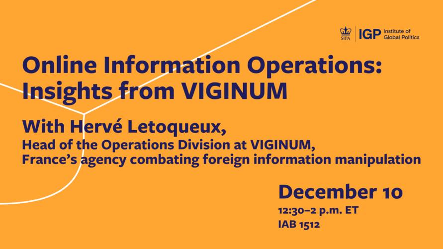Online Information Operations: Insights from VIGINUM